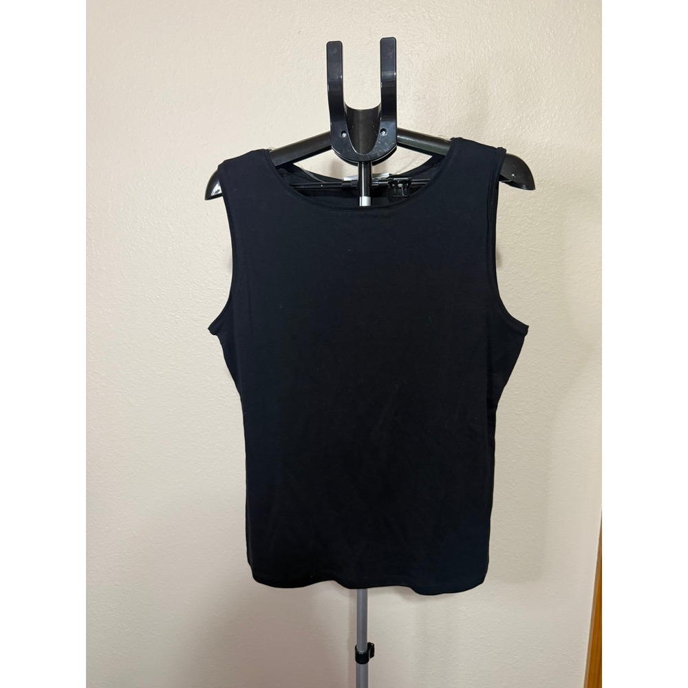 Karen Scott‎ Womens Tank Top Bundle Pack of 4 Black White Navy Beige Large NWT